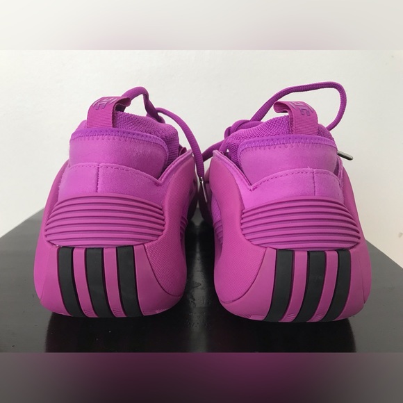 Size 9 Mens Adidas Harden Volume Vol 8 Basketball Shoes Purple Fuchsia IG6647 - Picture 5 of 7